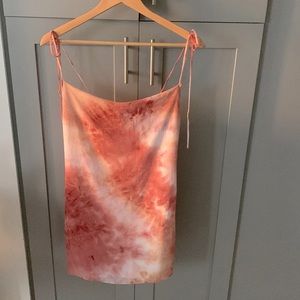Slip dress pink tie dye